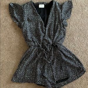 Polka dot romper